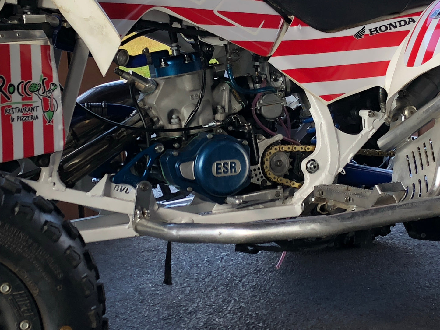 TRX250R Gusset kit w/ Front motor mounts