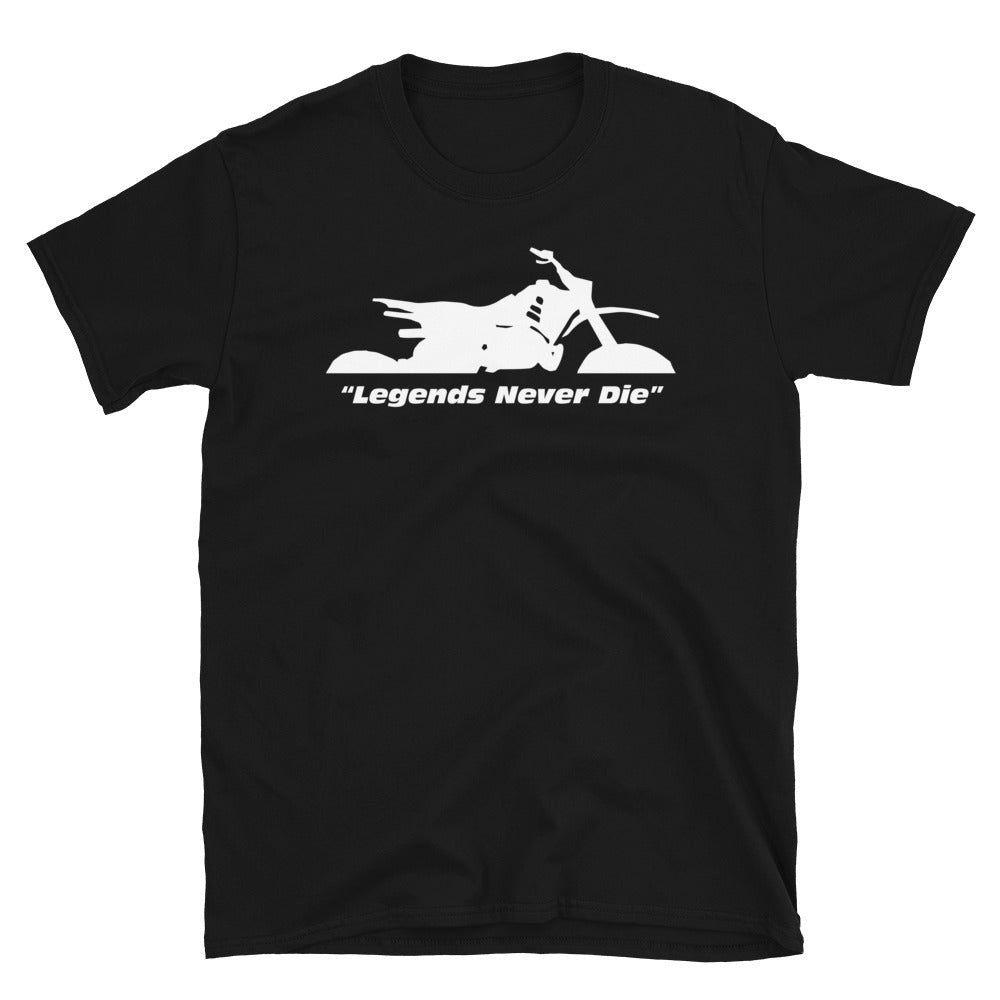 Legends Never Die Custom Graphic Threewheeler T shirt